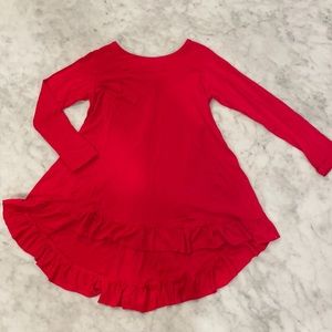 Chasing Fireflies Girls Red Top Dress-Size XS(4-5)